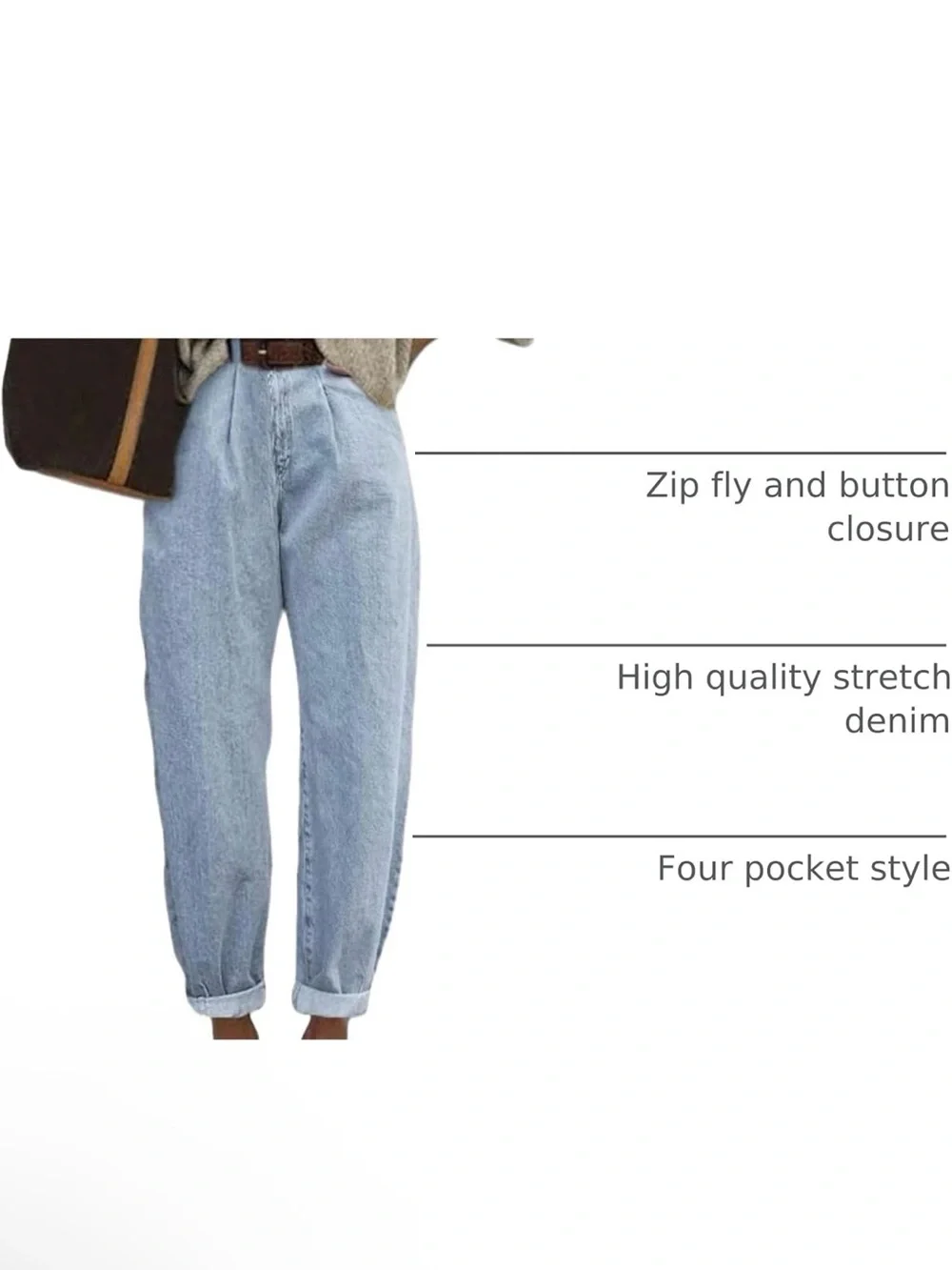 Jeans | Highwaist Light Blue Barrel Jeans | Poshmark